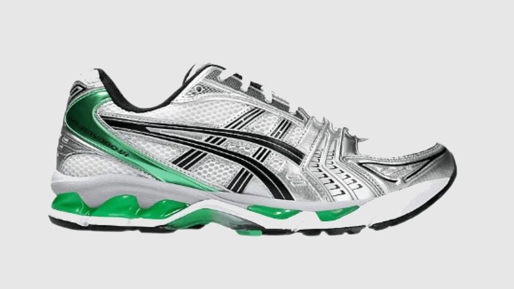 A- (13) Asics Gel Kayano 14 White Malachite Green - נעלי אסיקס – תמונה 1