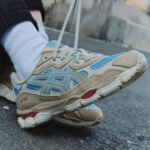 ⁦Asics Kayano 14 Harbor Blue Wood Crepe - נעלי אסיקס⁩ – תמונה ⁦5⁩
